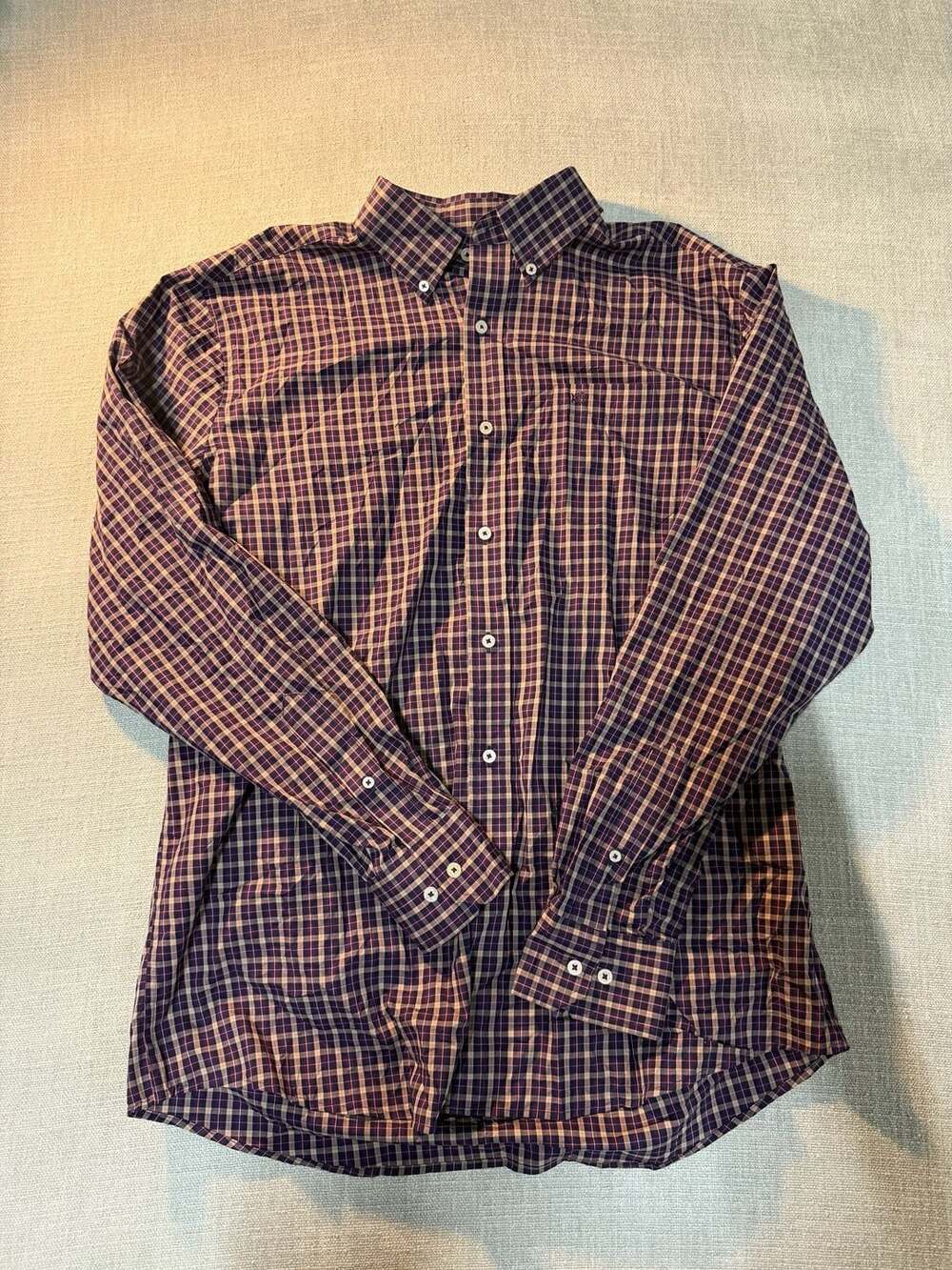 Southern Tide Men's Classic Fit Plaid Button Down Shirt Size L